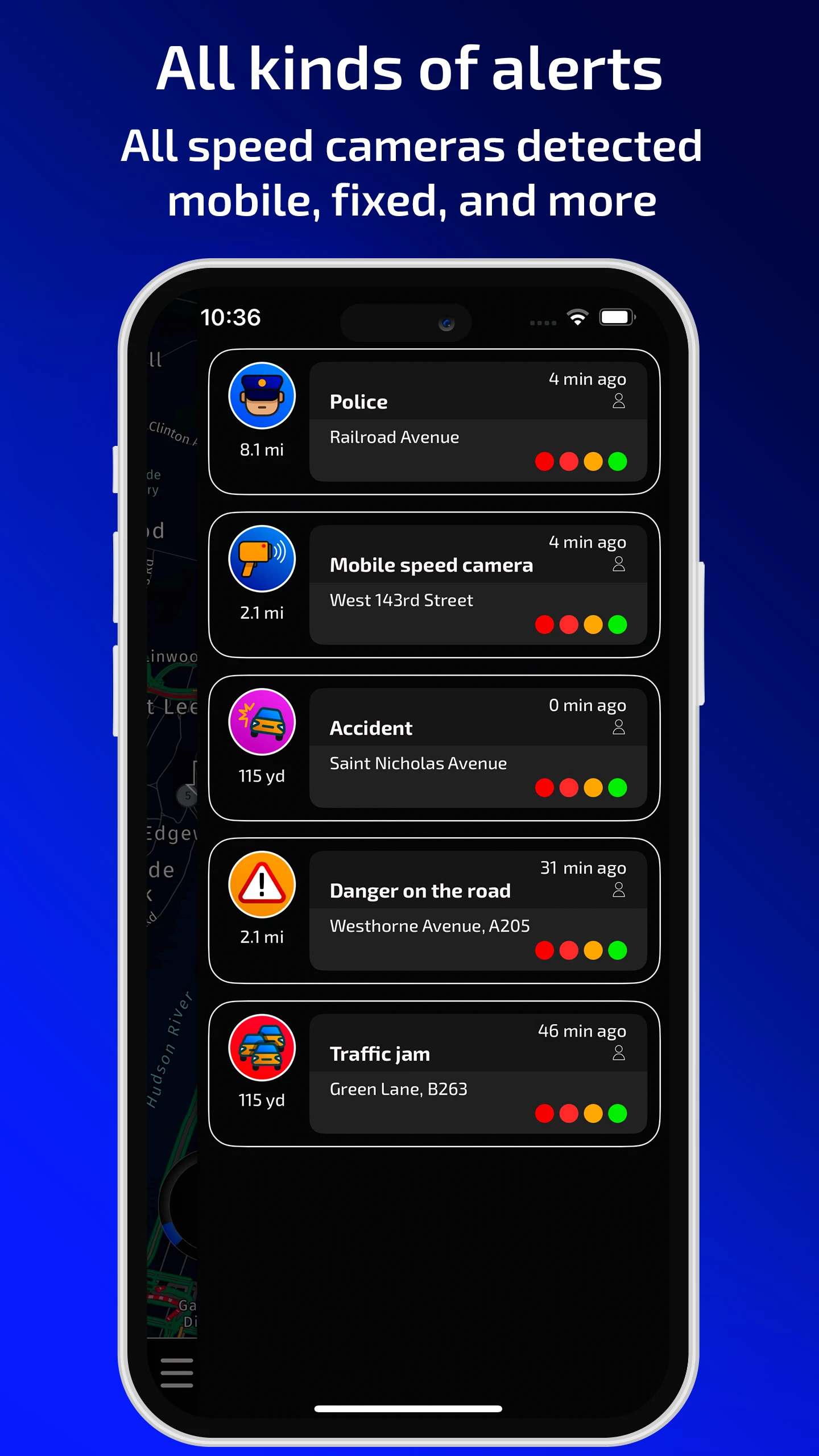 Radarbot: Radar Detector, GPS screenshot