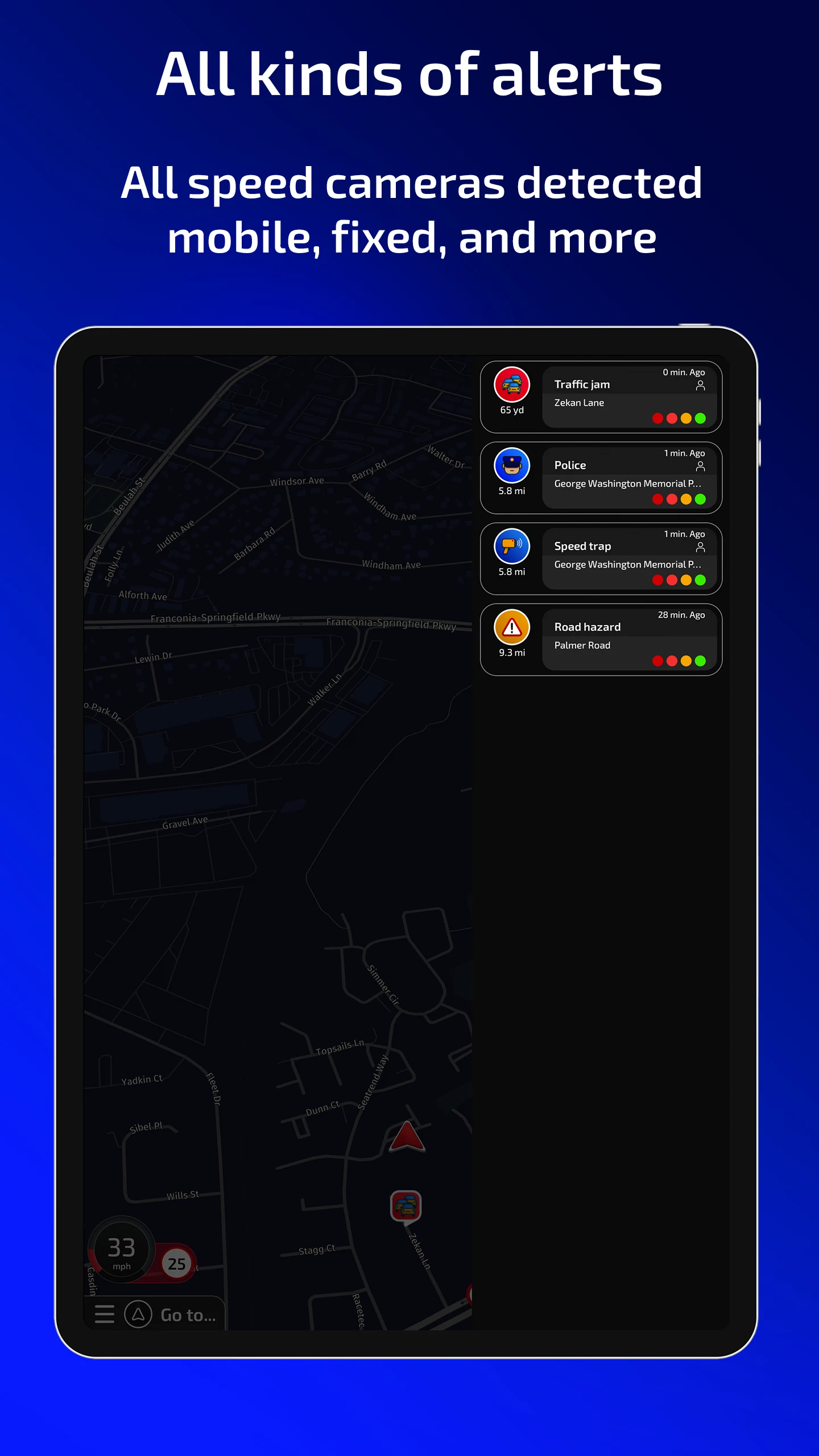 Radarbot: Radar Detector, GPS screenshot