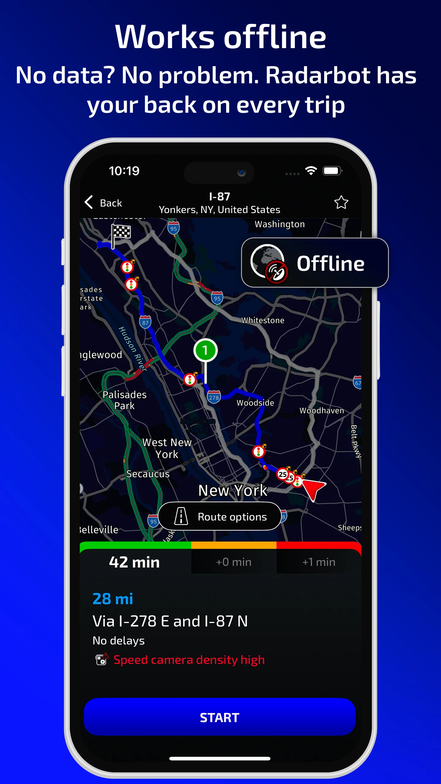 Radarbot: Radar Detector, GPS screenshot